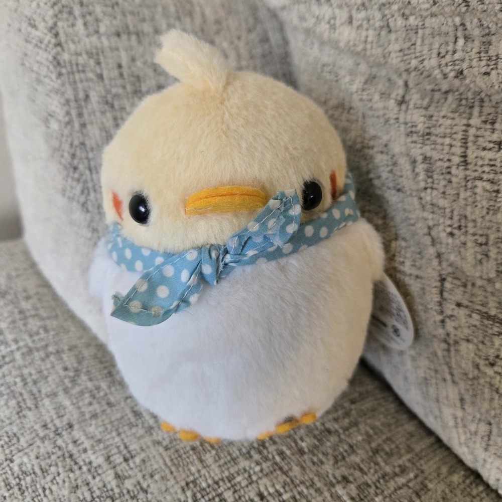 Chun Chun Friends Bird Plush Japan Kawaii Travel Series Blue Scarf RARE